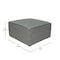Flash Furniture Bridgetown Luxury Modular Sectional Sofa, Ottoman Seat, Dark Gray IS-IT2231-OT-DKGRY-GG - alternate 8